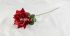 Роза одиночная бархатная с пенопластом "FITTONE", выс.62см, диам.14см, цв.красный