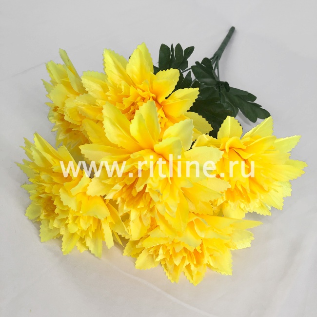 Букет хризантем "FITTONE", 6г., выс. 48см, цв.микс Букет хризантем "FITTONE", 6г., выс. 48см, цв.микс