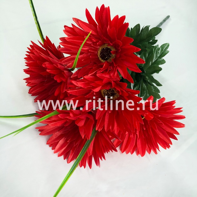 Букет гербер "FITTONE", 7г., выс. 50см, цв.микс Букет гербер "FITTONE", 7г., выс. 50см, цв.микс