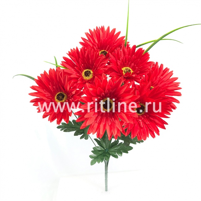 Букет гербер "FITTONE", 7г., выс. 50см, цв.микс Букет гербер "FITTONE", 7г., выс. 50см, цв.микс