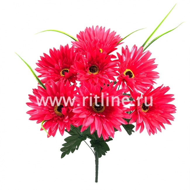 Букет гербер "FITTONE", 7г., выс. 50см, цв.микс Букет гербер "FITTONE", 7г., выс. 50см, цв.микс