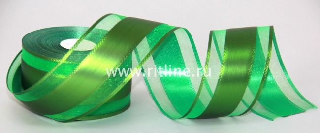 Лента с органзой, 5см х 25ярд FITTONE