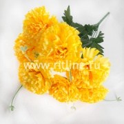 Букет гвоздик "FITTONE", 7г., выс. 51см, цв.микс