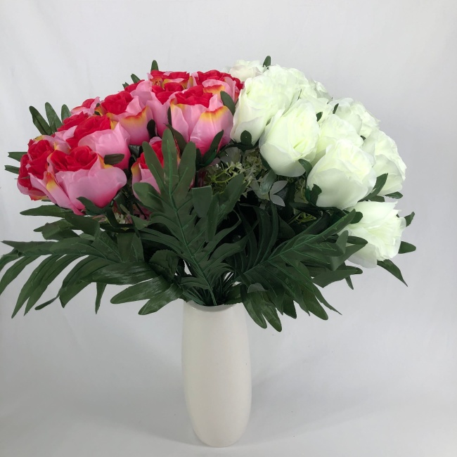 Букет роз с добавками "FITTONE", 18г, выс. 46см, цв.микс