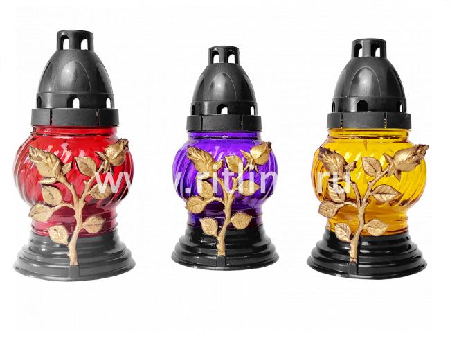 Лампада неугасимая залитая Fittone, 4 цвета mix, 160x80мм Лампада неугасимая залитая Fittone, 4 цвета mix, 160x80мм