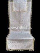 Комплект КТА (Н+П) (термостежка атласная белая Крест, широкое кружево белое) "FITTONE" Комплект КТА (Н+П) (термостежка атласная белая Крест, широкое кружево белое) "FITTONE"