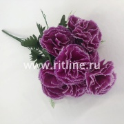 Букет гвоздик "FITTONE", 10г., выс. 55см, цв.микс