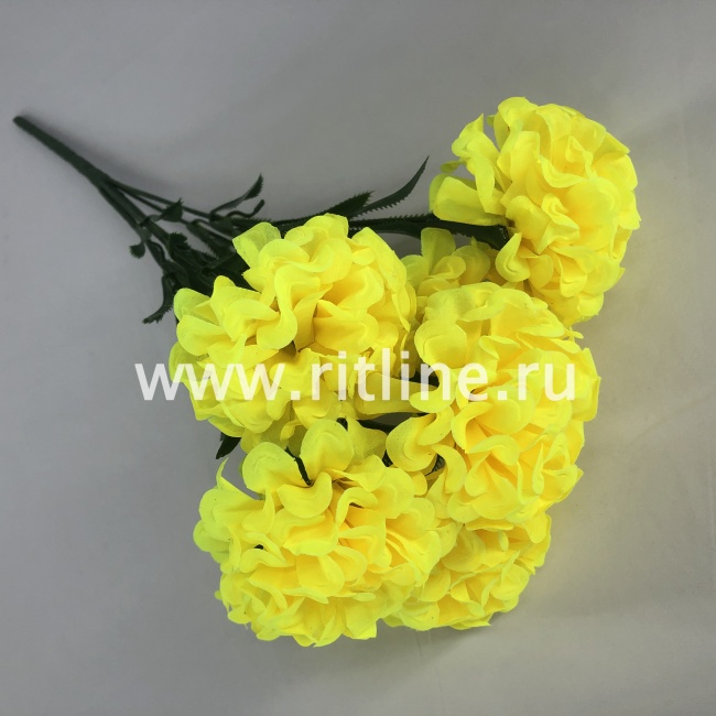 Букет бархатцев "FITTONE", 7г., выс. 44см, цв.микс