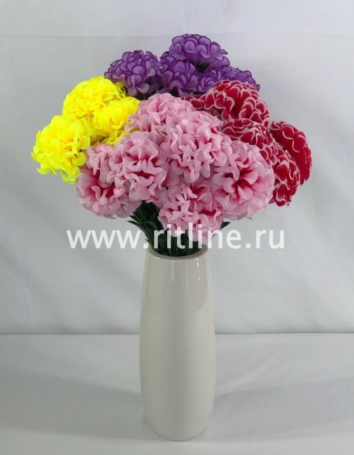 Букет бархатцев "FITTONE", 7г., выс. 44см, цв.микс