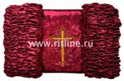 Обивка атласная с вышитым крестом (верх атлас + боковины атлас) FITTONE Обивка атласная с вышитым крестом (верх атлас + боковины атлас) FITTONE