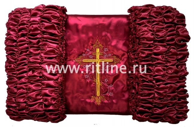 Обивка атласная с вышитым крестом (верх атлас + боковины атлас) FITTONE Обивка атласная с вышитым крестом (верх атлас + боковины атлас) FITTONE