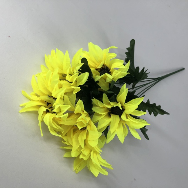 Букет георгинов "FITTONE", 6г, выс. 45см, шелк, цв.микс