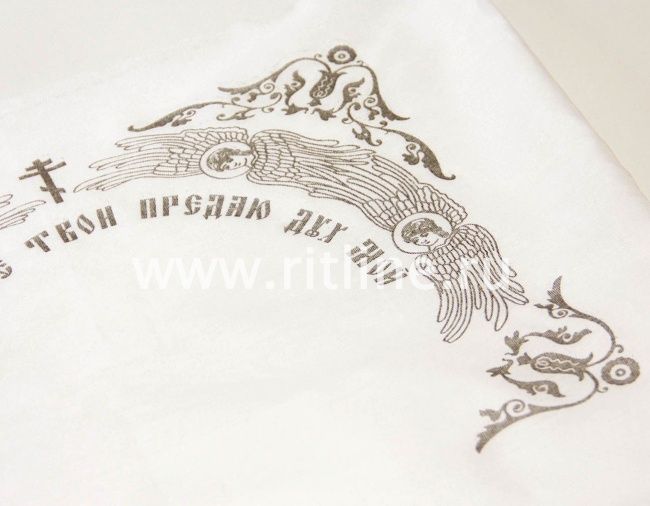 Наволочка Х/Б , ч/б печатью, 40*50 см "FITTONE"