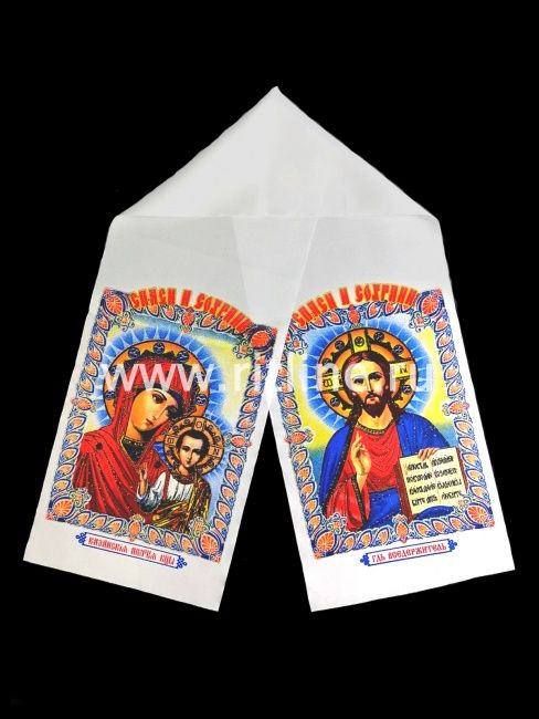 Рушник габардиновый "Богородица и Иисус" FITTONE