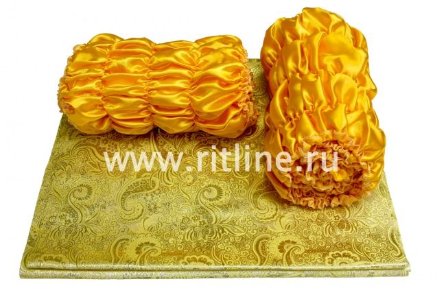 Обивка парча "Огурцы" (верх парча "Огурцы" + боковины атлас) FITTONE