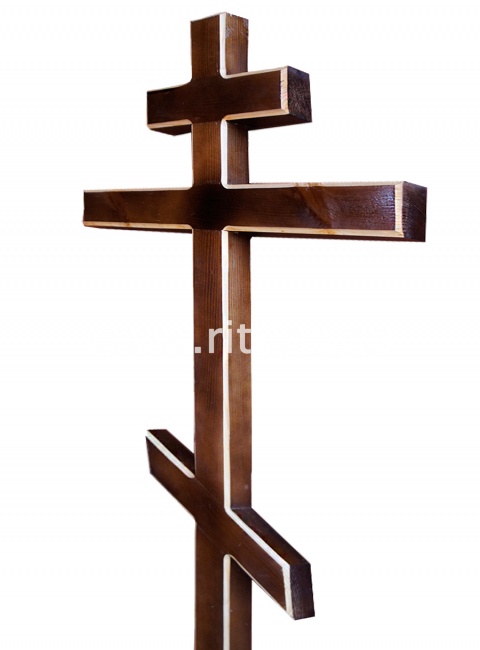 Крест сосновый мореный белая фреза (210х70х4) "MOREFIX"