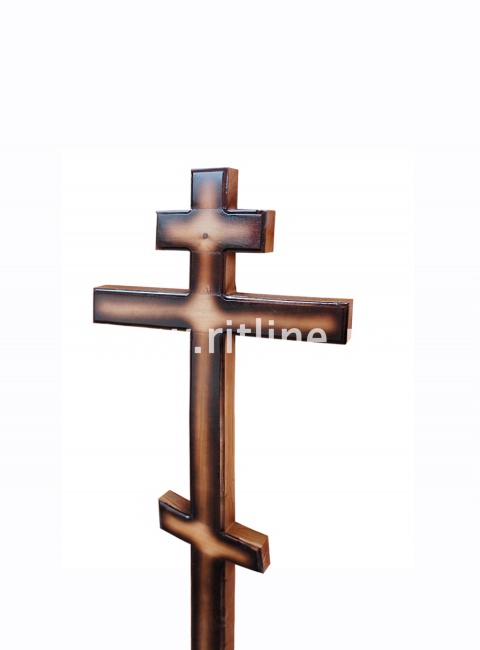 Крест сосновый без надписей с напылением (180х70х4)  "MOREFIX"