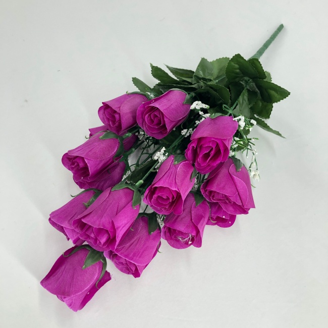 Букет роз c пенопластом "FITTONE", 14г, выс. 46см, цв.mix