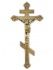 Крест крашеный с распятием "MOREFIX", золото (42см*18см)