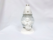 Лампада стеклянная с орнаментом (210х110, крышка пластик, цв. прозрачный) FITTONE Лампада стеклянная с орнаментом (210х110, крышка пластик, цв. прозрачный) FITTONE