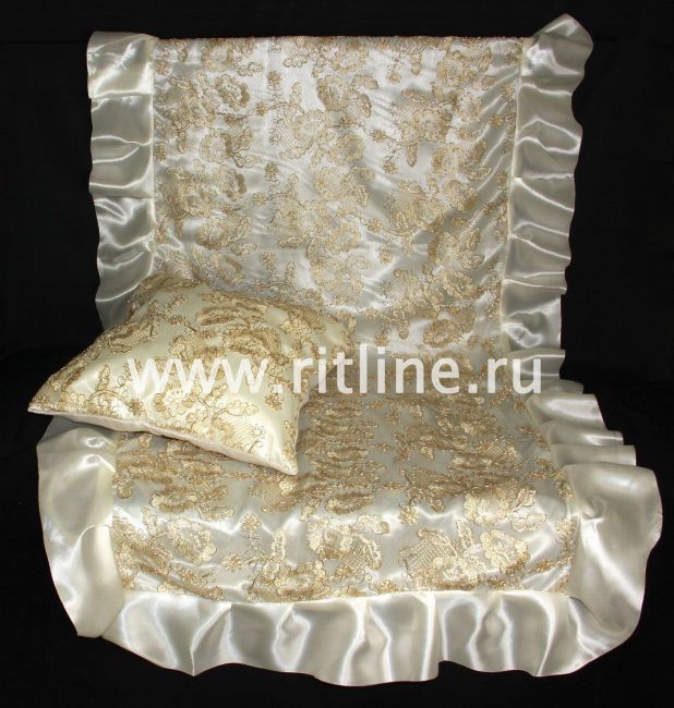 Комплект Элитный (атлас, тюль, волан) FITTONE Luxe