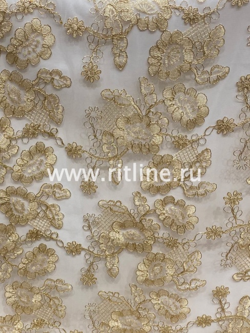 Комплект Элитный (атлас, тюль, волан) FITTONE Luxe