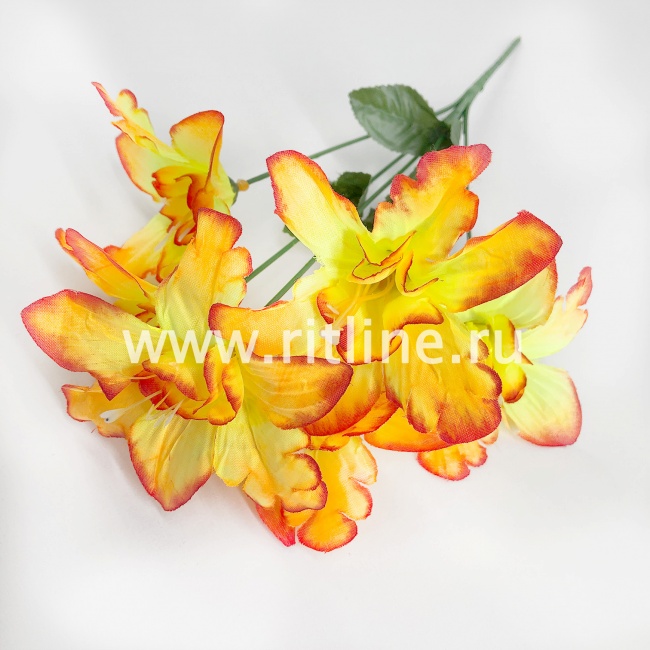 Букет нарциссов, 6г., выс. 34 см, шелк, цв. микс FITTONE