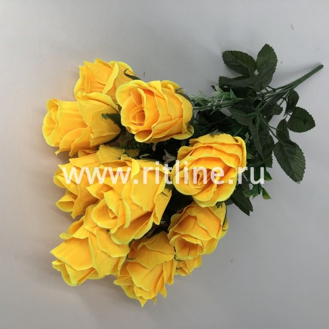 Букет роз с добавками "FITTONE", 12г, выс. 50см, цв.микс