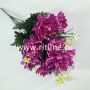 Букет хризантем с добавками "FITTONE", 9г, выс. 53см, цв.микс