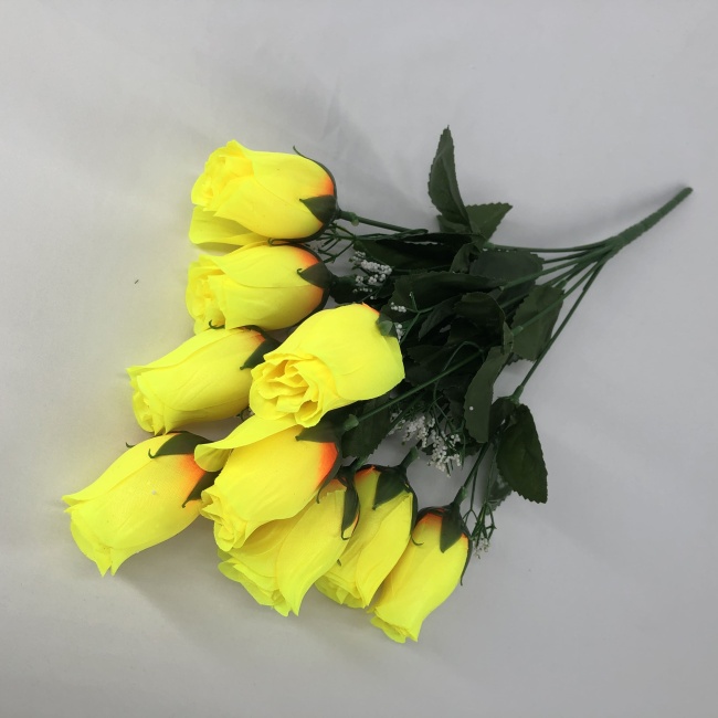 Букет роз с добавками "FITTONE", 9г, выс. 41см, шелк, цв.микс