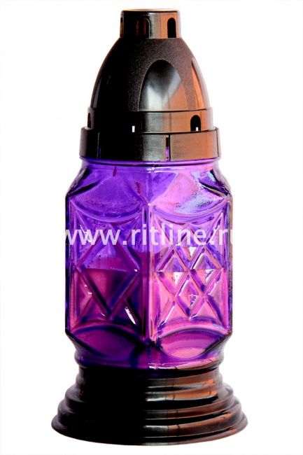 Лампада неугасимая залитая Fittone, 4 цвета mix, 180x80мм