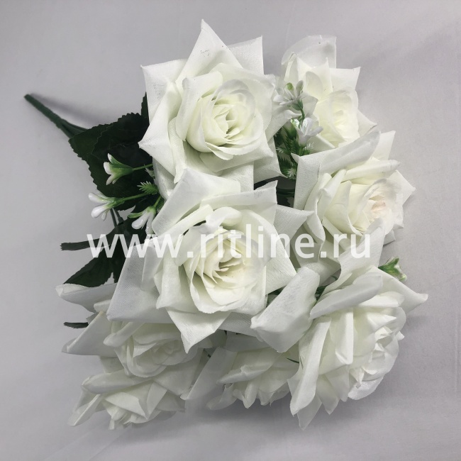 Букет роз "FITTONE", 9г, выс. 44см, цв.микс