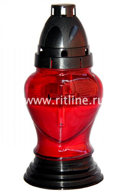 Лампада неугасимая залитая Fittone, цв.красный, 185x80мм Лампада неугасимая залитая Fittone, цв.красный, 185x80мм