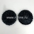 Высечка гвоздики "FITTONE", шелк, диам.11см, цв.черный