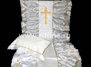 Комплект (атласная драпировка, атласная т/с "Венеция", вышивка "Крест") FITTONE Комплект (атласная драпировка, атласная т/с "Венеция", вышивка "Крест") FITTONE