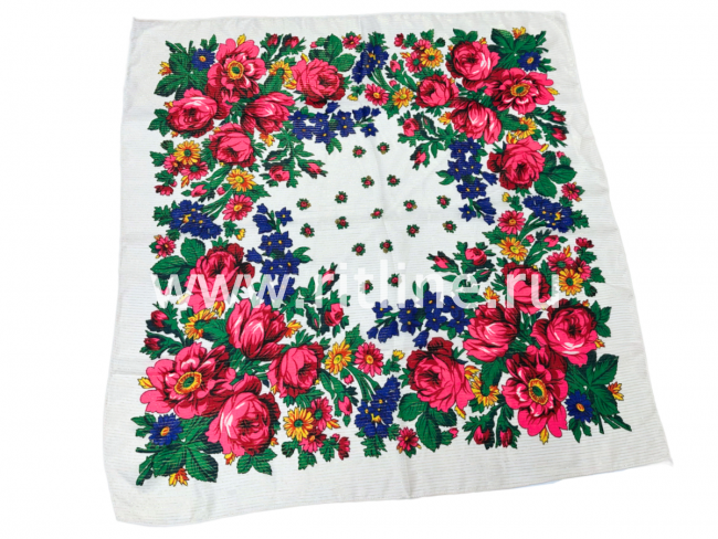 Платок бабушкин с люрексом FITTONE