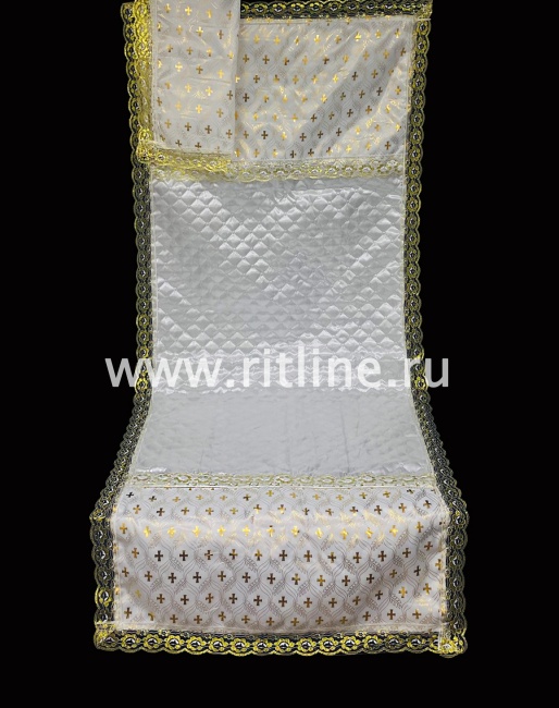 Комплект (атласная т/с "Ромб", шелк с накатом, кружево) FITTONE