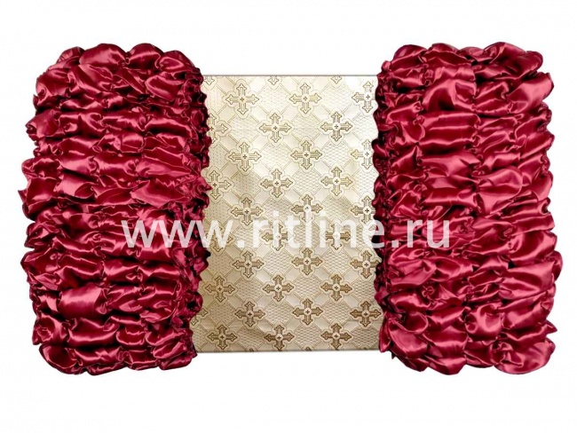 Обивка атласная (верх парча с крестом + боковины атлас) FITTONE