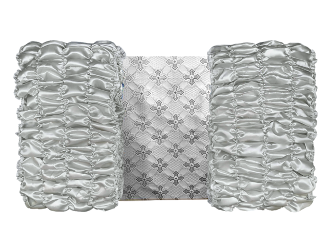 Обивка атласная (верх парча с крестом + боковины атлас) FITTONE