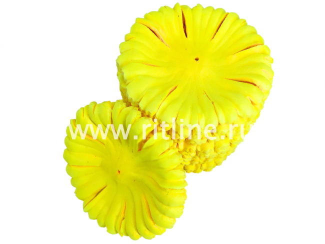 Высечка гвоздики, шелк, диам. 11 см, цв. желтый FITTONE Высечка гвоздики, шелк, диам. 11 см, цв. желтый FITTONE