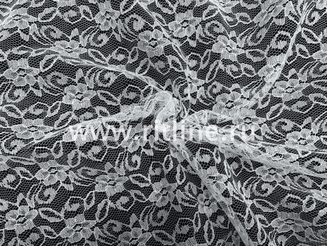 Гипюр белый FITTONE, ширина 1,5 м