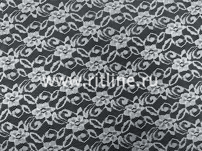 Гипюр белый FITTONE, ширина 1,5 м