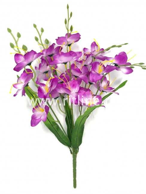 Букет гладиолусов "FITTONE", 5 ветвей, 20г, выс. 44см, атлас, цв.микс Букет гладиолусов "FITTONE", 5 ветвей, 20г, выс. 44см, атлас, цв.микс