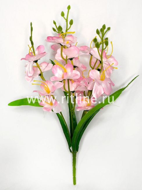 Букет гладиолусов "FITTONE", 5 ветвей, 20г, выс. 44см, атлас, цв.микс Букет гладиолусов "FITTONE", 5 ветвей, 20г, выс. 44см, атлас, цв.микс