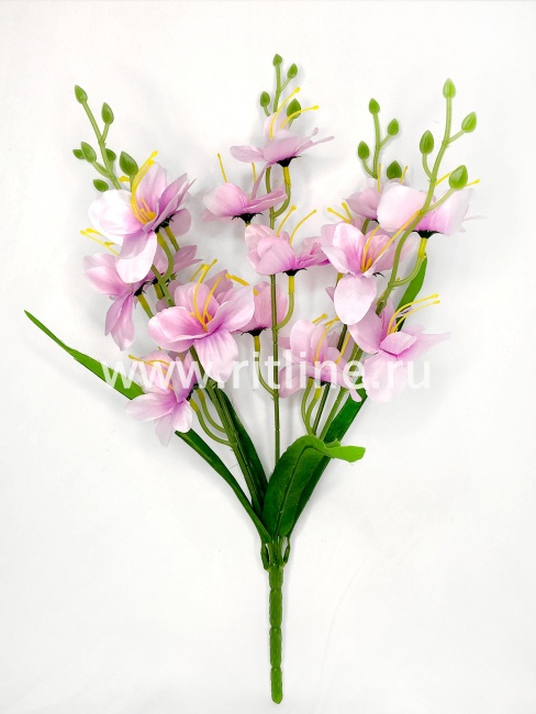 Букет гладиолусов "FITTONE", 5 ветвей, 20г, выс. 44см, атлас, цв.микс Букет гладиолусов "FITTONE", 5 ветвей, 20г, выс. 44см, атлас, цв.микс