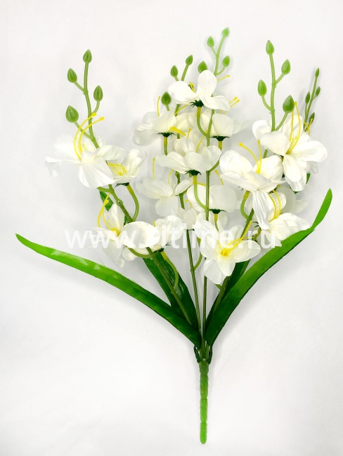 Букет гладиолусов "FITTONE", 5 ветвей, 20г, выс. 44см, атлас, цв.микс Букет гладиолусов "FITTONE", 5 ветвей, 20г, выс. 44см, атлас, цв.микс