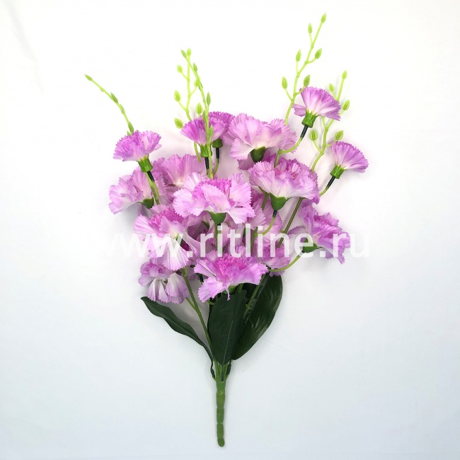 Букет гвоздик "FITTONE", 15г, выс. 48см, атлас, цв.микс Букет гвоздик "FITTONE", 15г, выс. 48см, атлас, цв.микс