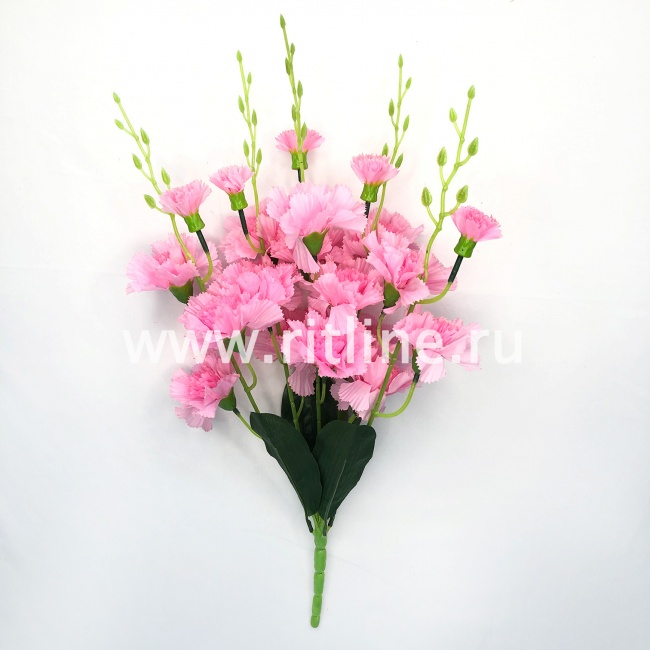 Букет гвоздик "FITTONE", 15г, выс. 48см, атлас, цв.микс Букет гвоздик "FITTONE", 15г, выс. 48см, атлас, цв.микс
