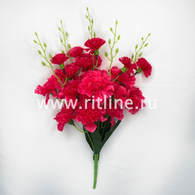 Букет гвоздик "FITTONE", 15г, выс. 48см, атлас, цв.микс Букет гвоздик "FITTONE", 15г, выс. 48см, атлас, цв.микс