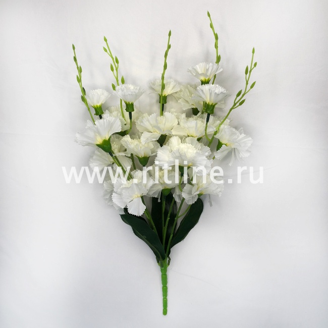 Букет гвоздик "FITTONE", 15г, выс. 48см, атлас, цв.микс Букет гвоздик "FITTONE", 15г, выс. 48см, атлас, цв.микс